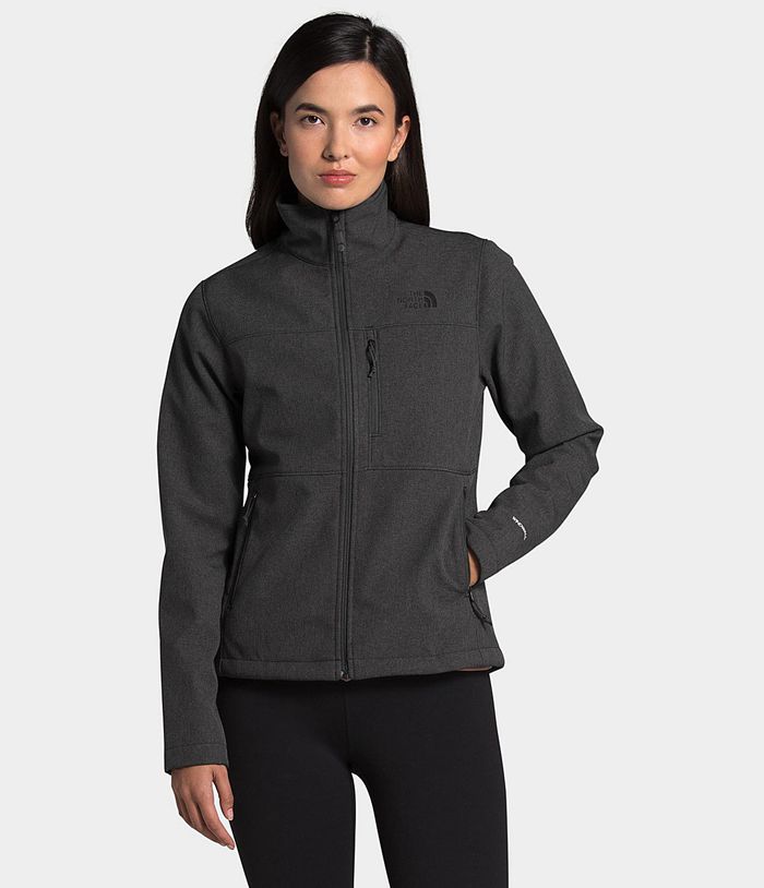 The North Face Softshell Jacket Apex Bionic Dark Grey - Womens - Thailand DHVQL-7520